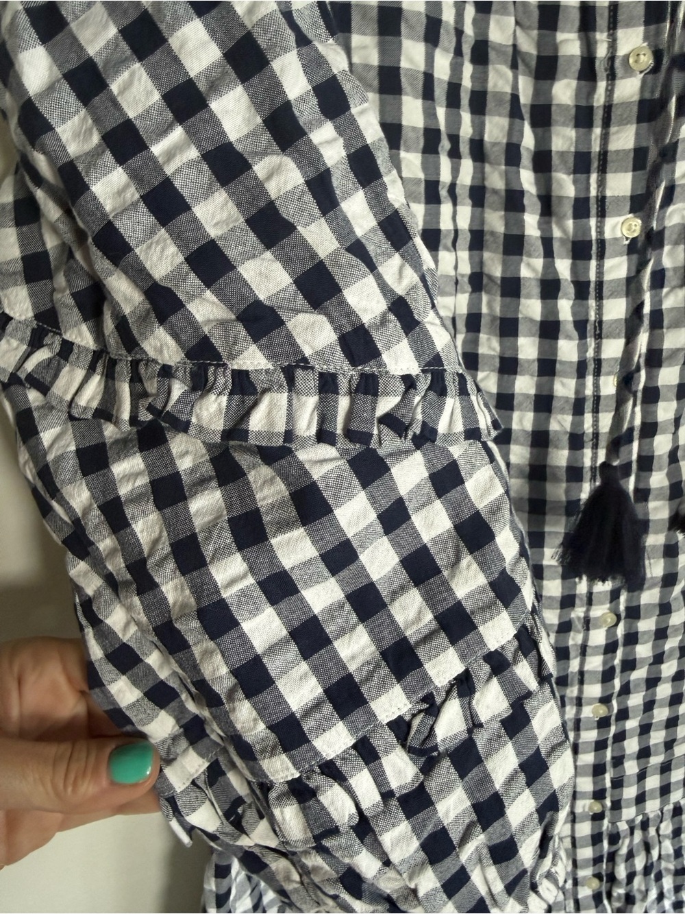 Vineyard Vines Gingham ruffle dress • NWT • Women’s small - Picture 4 of 8